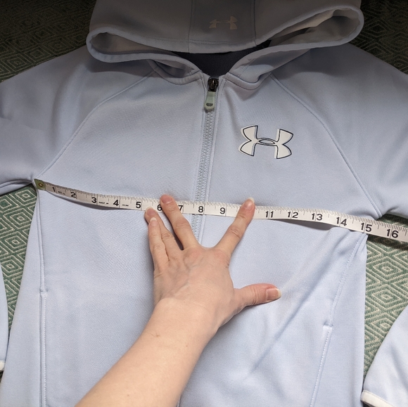 Girls Under Armour Zip Front Hoodie - Picture 6 of 10